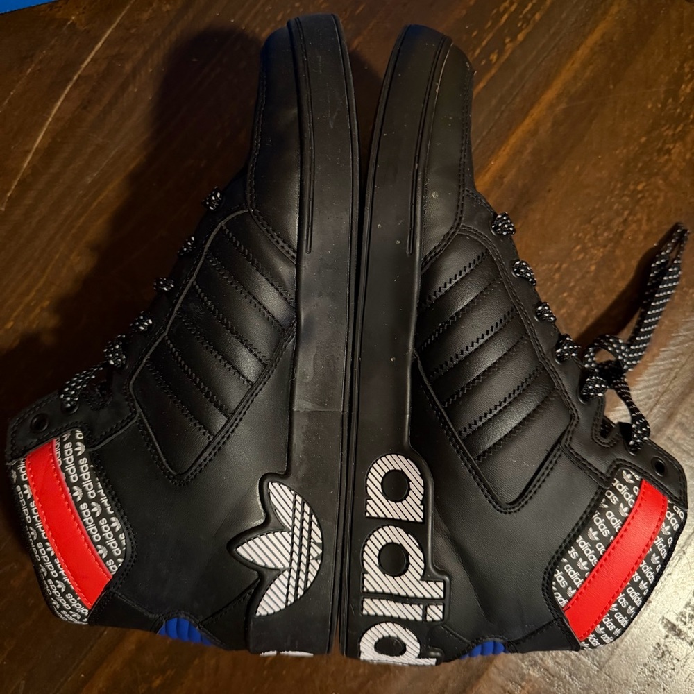 Adidas Hard Court High Overbranding Sneakers - Size 9 - Picture 2 of 9